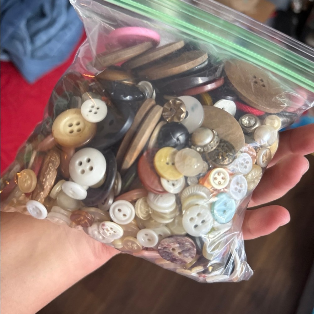 Assorted Button Collection about a pound